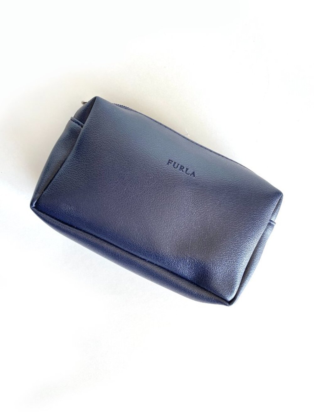 FURLA for Philippine Airline Navy Blue Zips Travel Cosmetic Pouch Toiletry